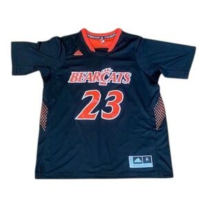 Adidas Cincinnati Brarcats Jersey T-Shirt Mens Size Medium Black Red #23 B58